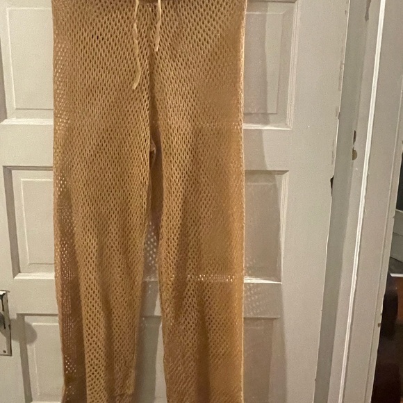 Source Unknown Tan Mesh Pants - Picture 2 of 6